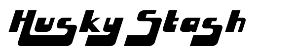 Husky Stash font preview